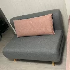 Диван-кровать Rosy 2-х местный, синий/коралловый