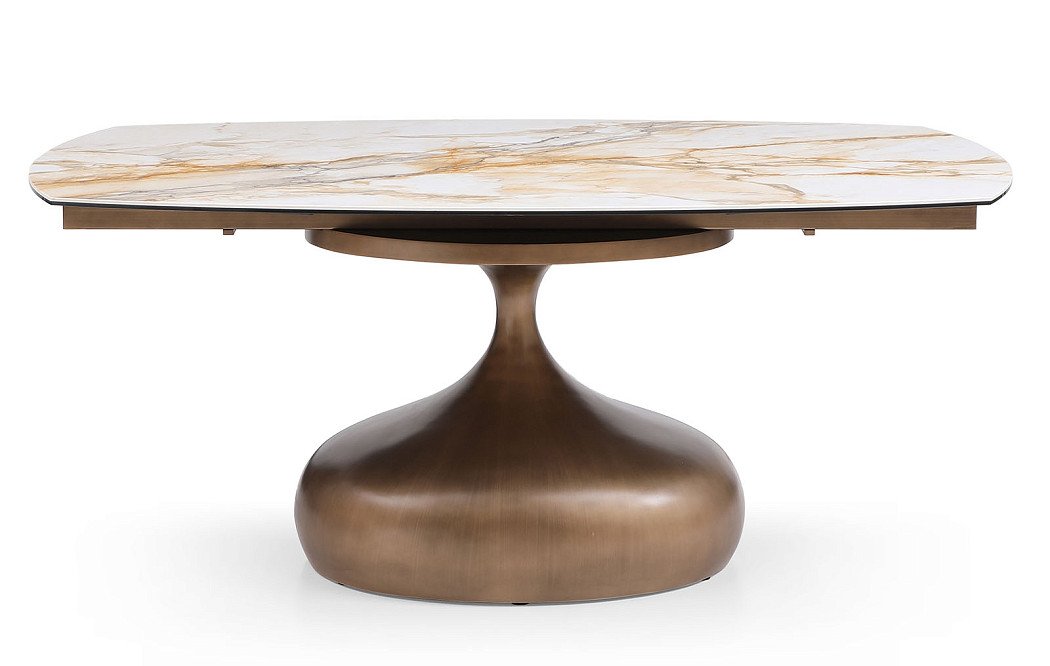 Стол раскладной Ariana 180-270, керамика/бронза - фото 4