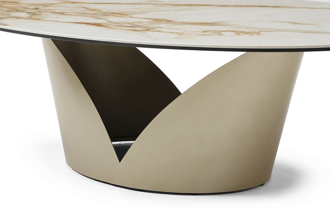 Стол журнальный Tiffany (135), керамика/шампань - фото 4