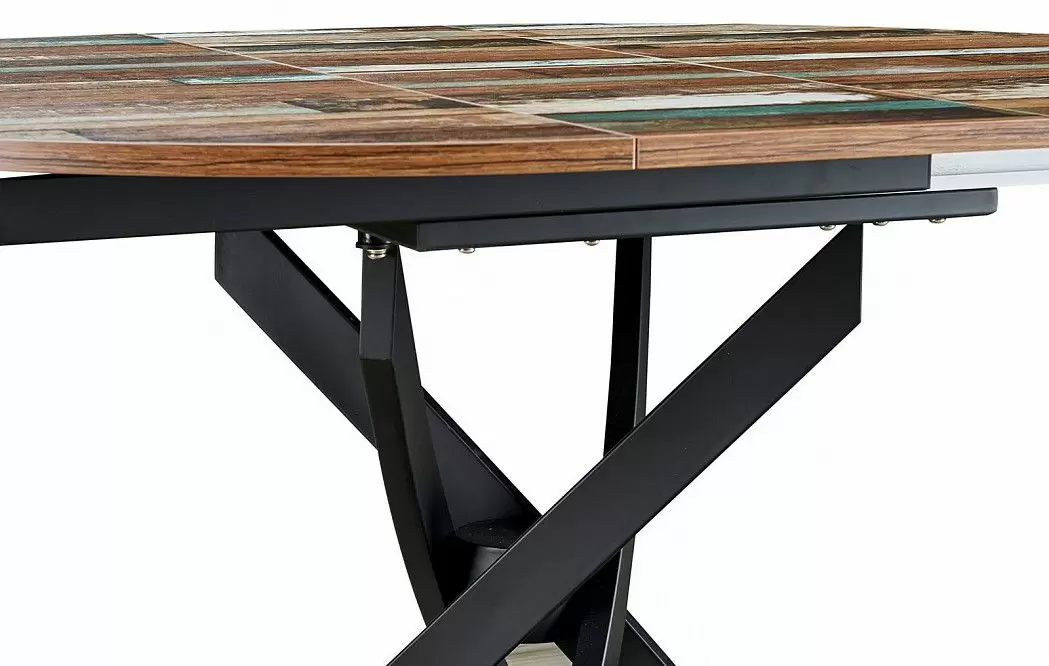 Стол раскладной Charly 100-129, мультиколор/черный - фото 12