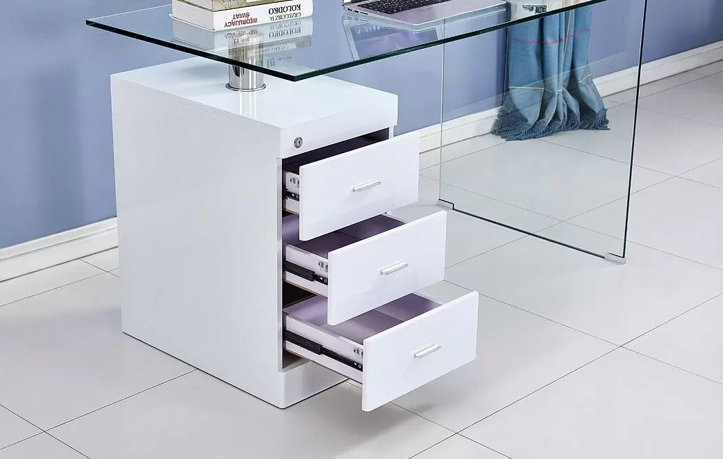 Стол письменный Waterfall, белый - фото 9