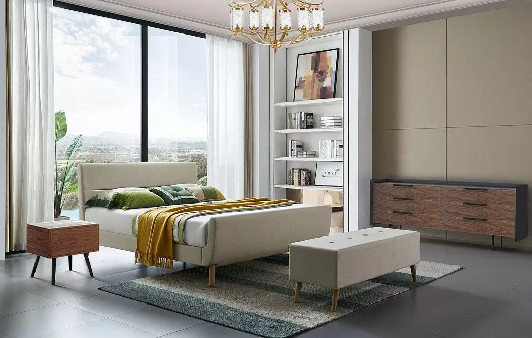 Кровать Borneo 180х200, бежевый - фото 4