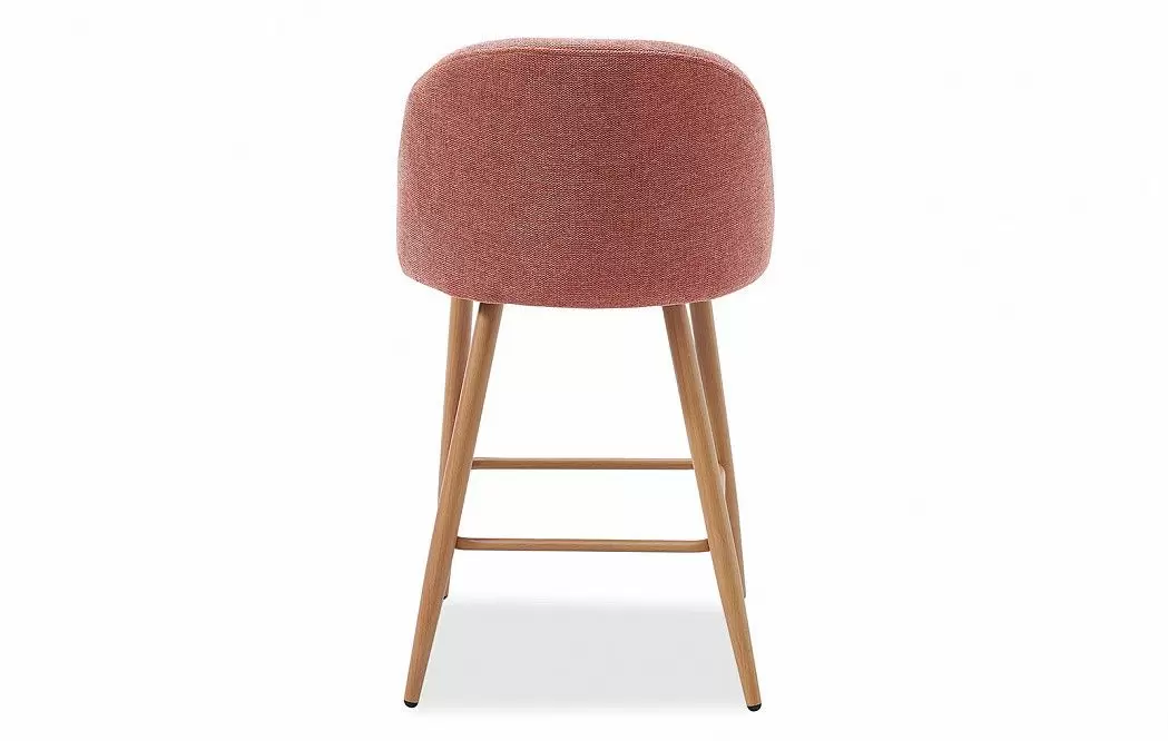 Стул полубарный Matt, темно-розовый/дерево - фото 10