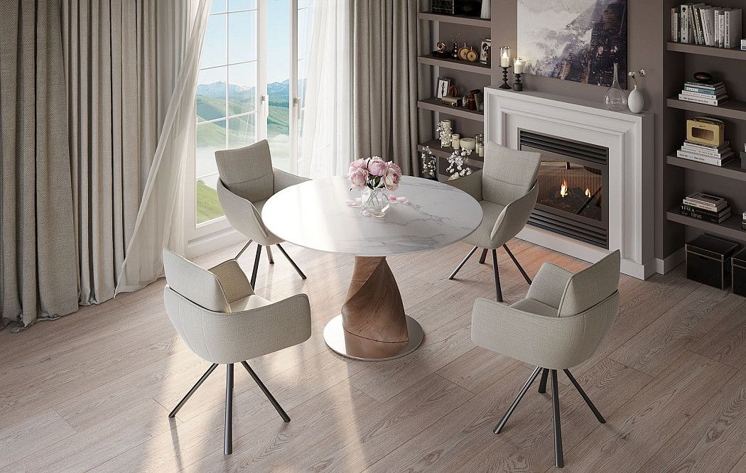 Стол Niagara + 4 стула Gwen - фото 2