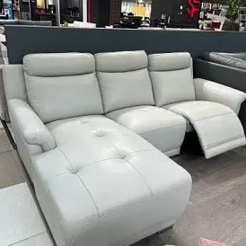 Диван-реклайнер Jonathan угловой (правый), бежевый