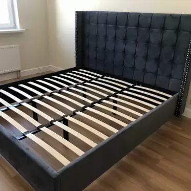 Кровать с подъемным механизмом Vivien, серый