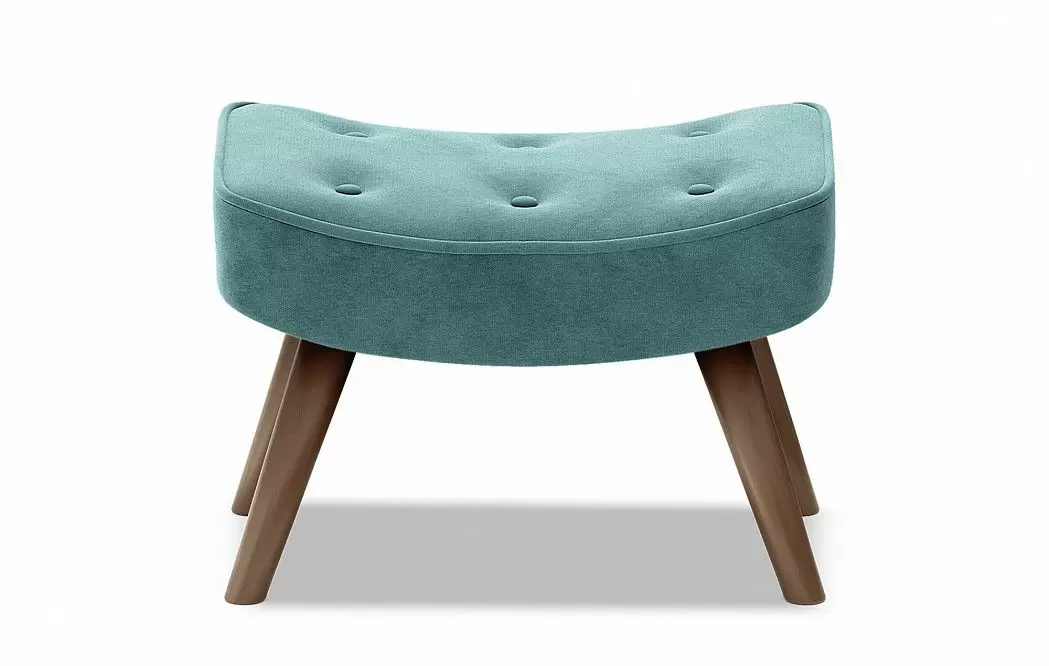 Кресло и оттоманка Hygge, темно-бирюзовый/орех - фото 18