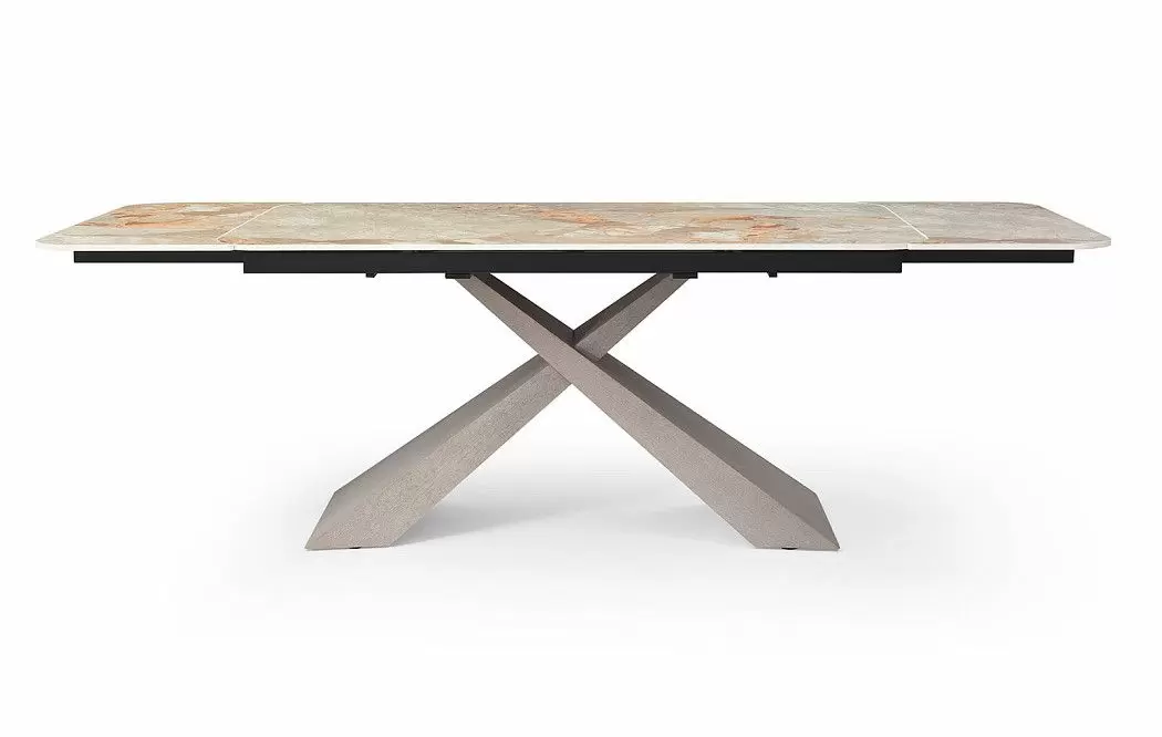 Стол раскладной Torino 160-240, серая керамика/серый дуб - фото 6