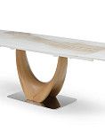 Стол раскладной Rimini Ceramic 160-240, бежевая керамика/ясень