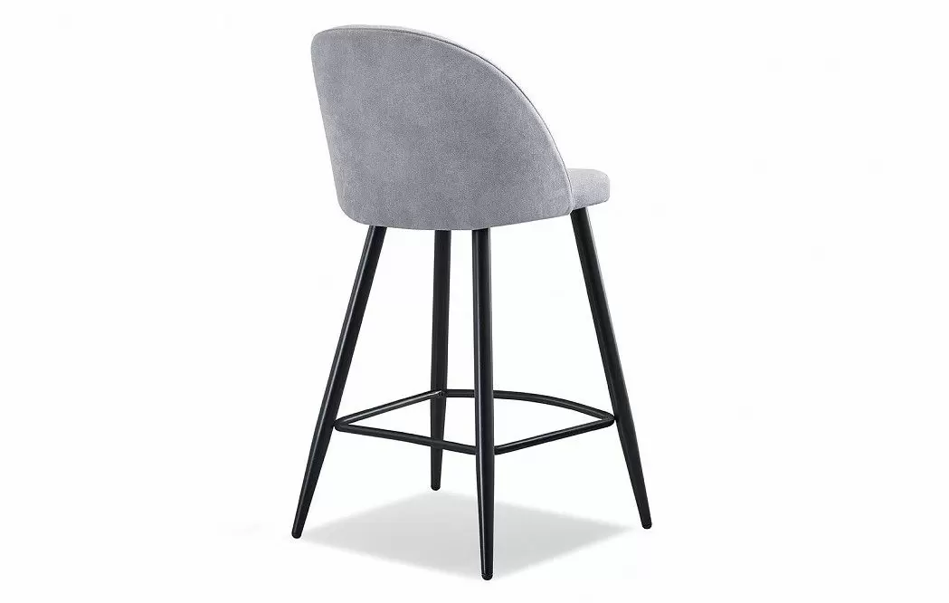 Стул полубарный Sally (60), серый/черный - фото 5