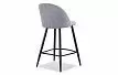 Стул полубарный Sally (60), серый/черный