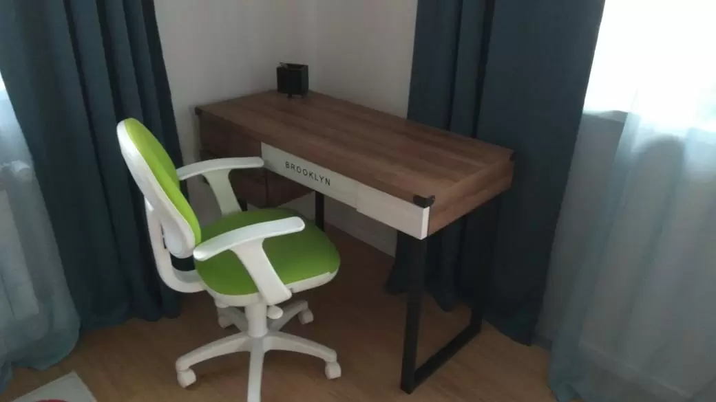 Стол письменный Brooklyn, орех/черный - фото 14