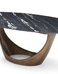 Стол Marseille 240, черная керамика/бронза