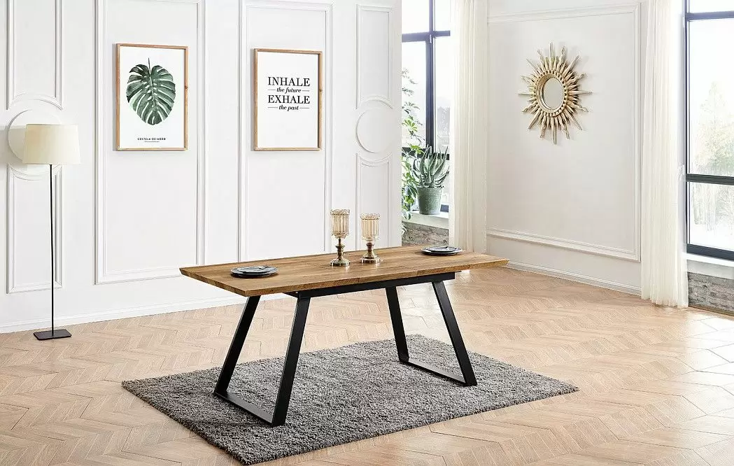 Стол раскладной Maryland 140-180, орех/черный - фото 4