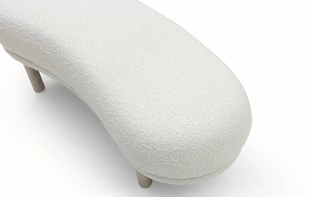 Банкетка Serafina, белый тедди - фото 5