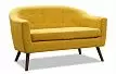 Комплект мягкой мебели Florence, желтый шафран/орех