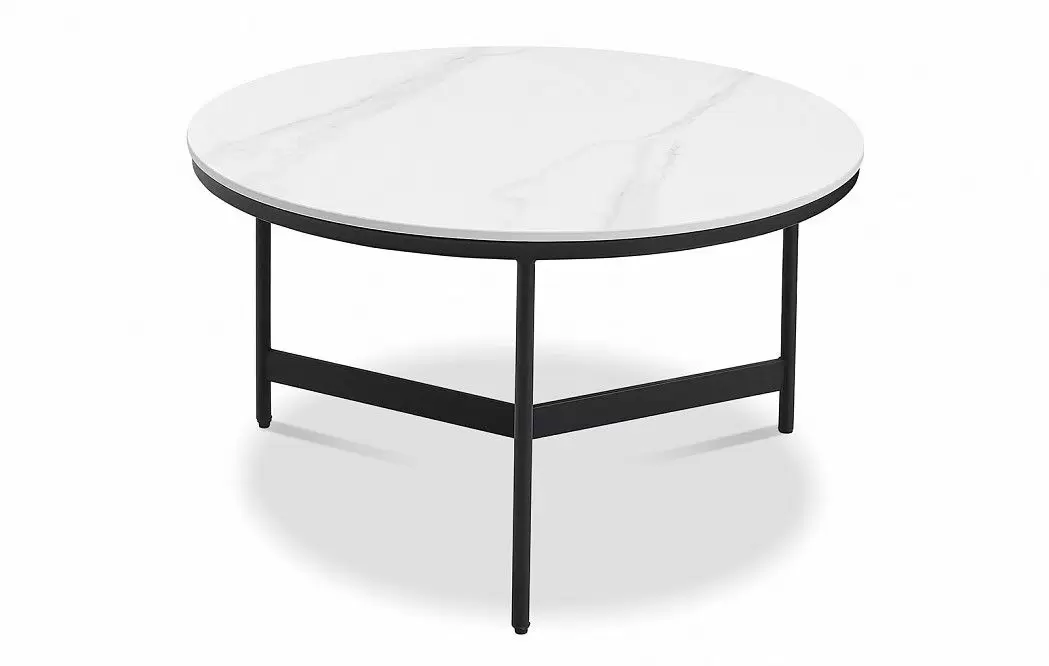 Набор из 2-х столов журнальных Fabio, белая керамика - фото 3