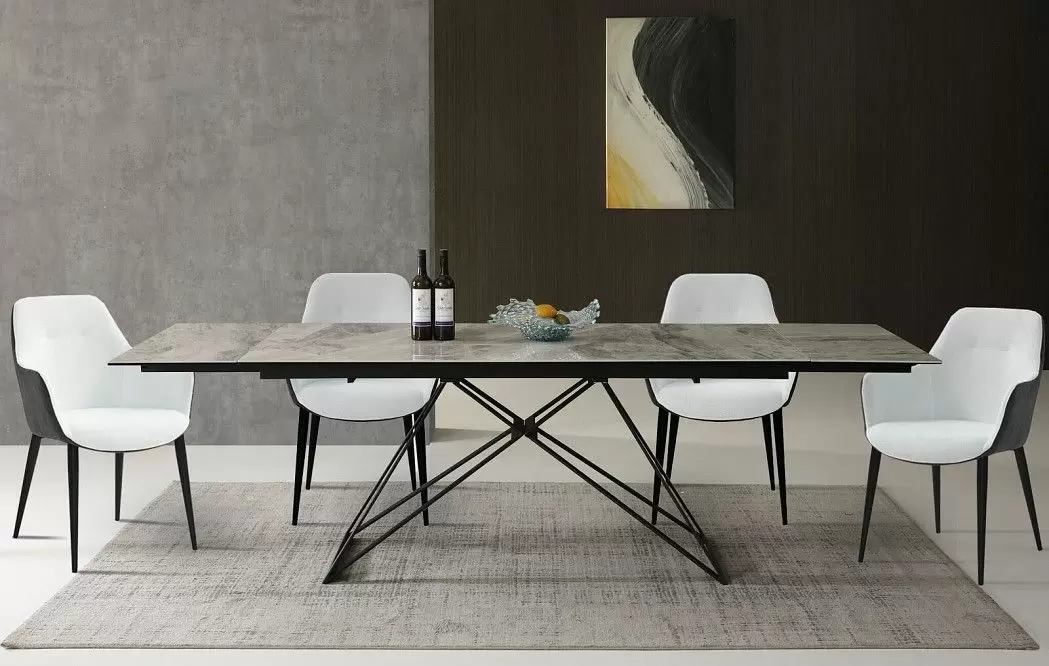 Стол раскладной Cross 180-260, светлая керамика - фото 17