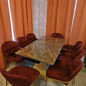 Стол раскладной Luxor 180-260, коричневая керамика/шампань