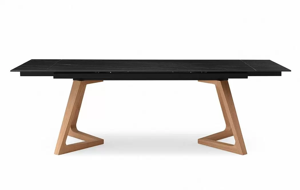 Стол раскладной Sorrento 160-220, черная керамика/ясень - фото 10