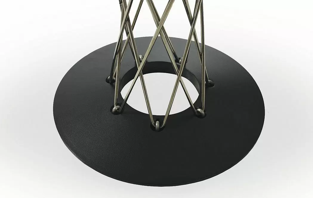 Стол Cyclone (80), стекло/черный - фото 5