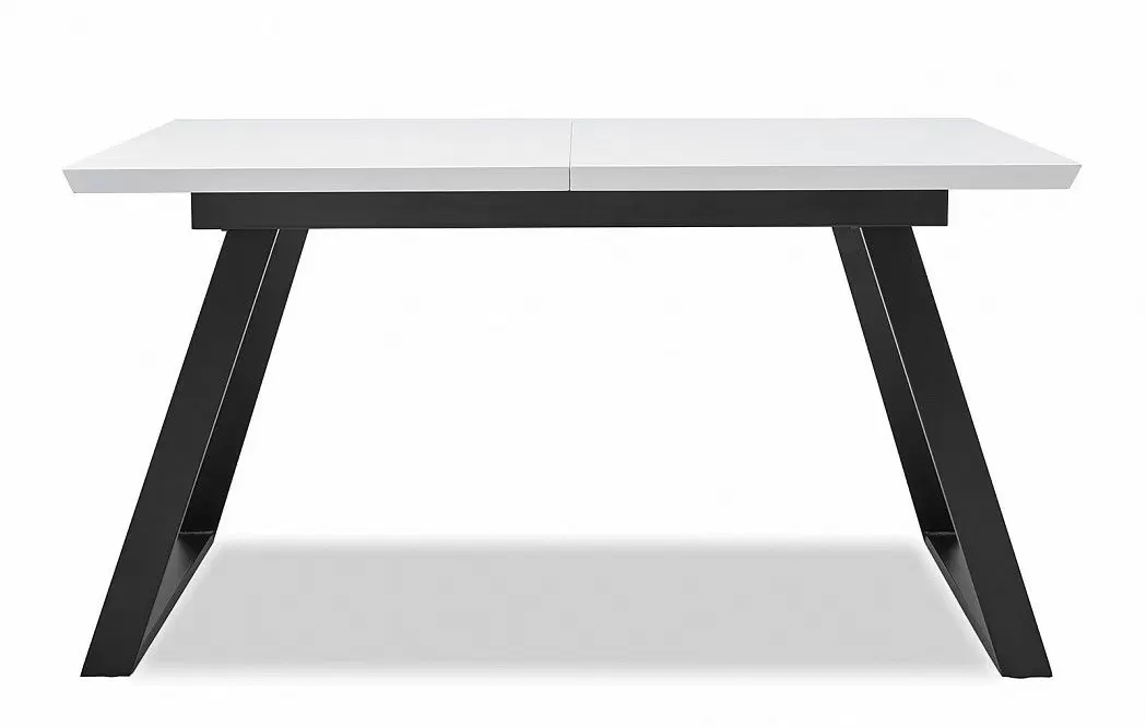 Стол раскладной Dakota 140-180, белый/черный - фото 6