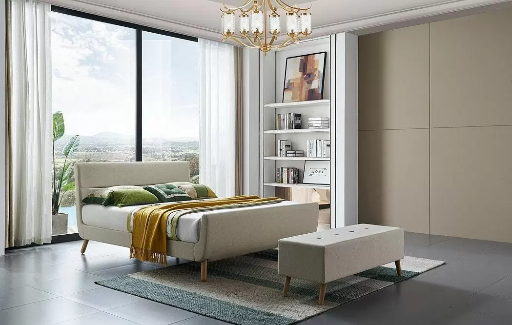 Комплект для спальни Borneo, бежевый/орех/белый - фото 2