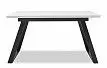 Стол раскладной Dakota 140-180, белый/черный