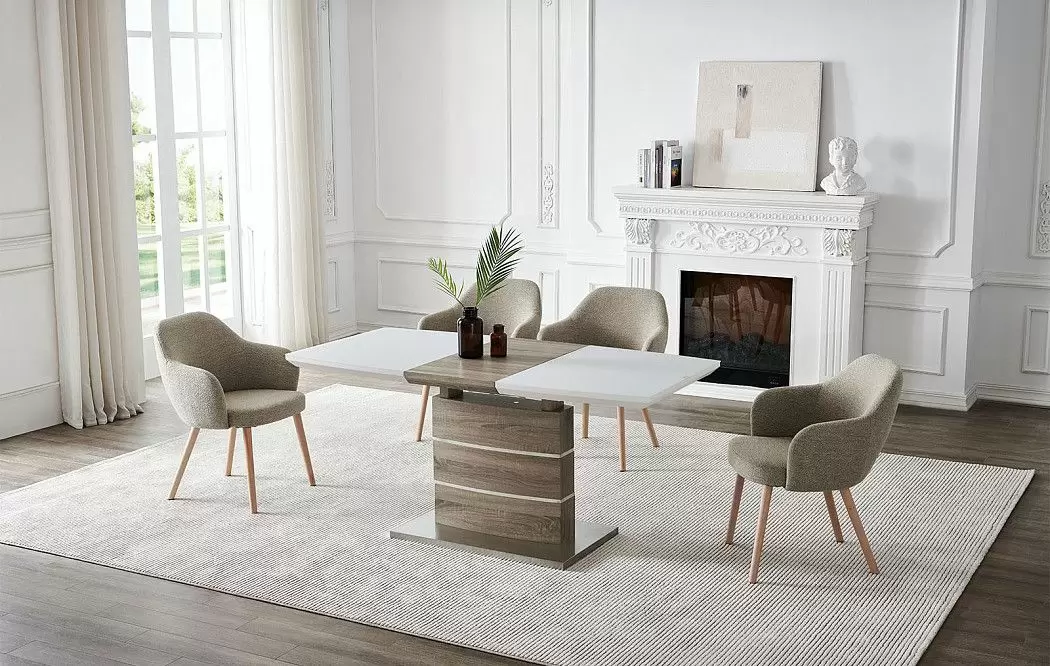 Стол Arioso Glass + 4 стула Grace