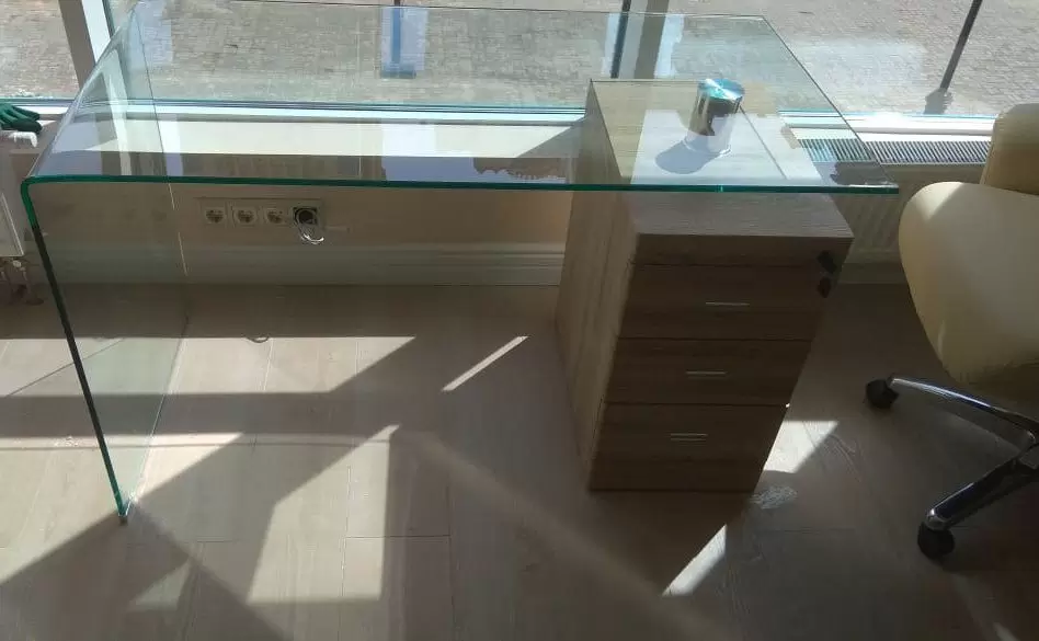 Стол письменный Waterfall, темное дерево - фото 14