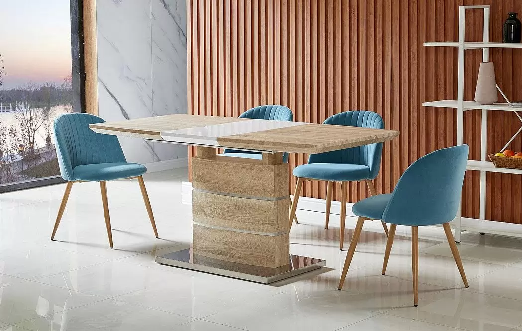 Стол раскладной Verona (120), светлый дуб/белый матовый - фото 3