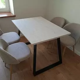 Стол раскладной Denver 110-150, светлый дуб/черный