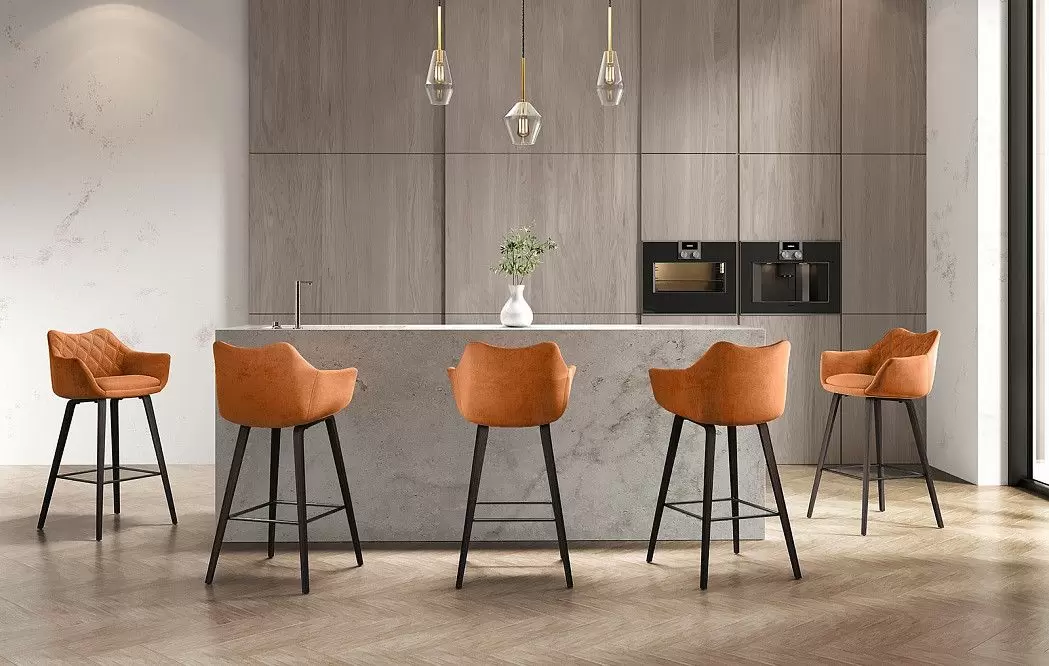 Стул полубарный Sherilyn (66), терракотовый - фото 2