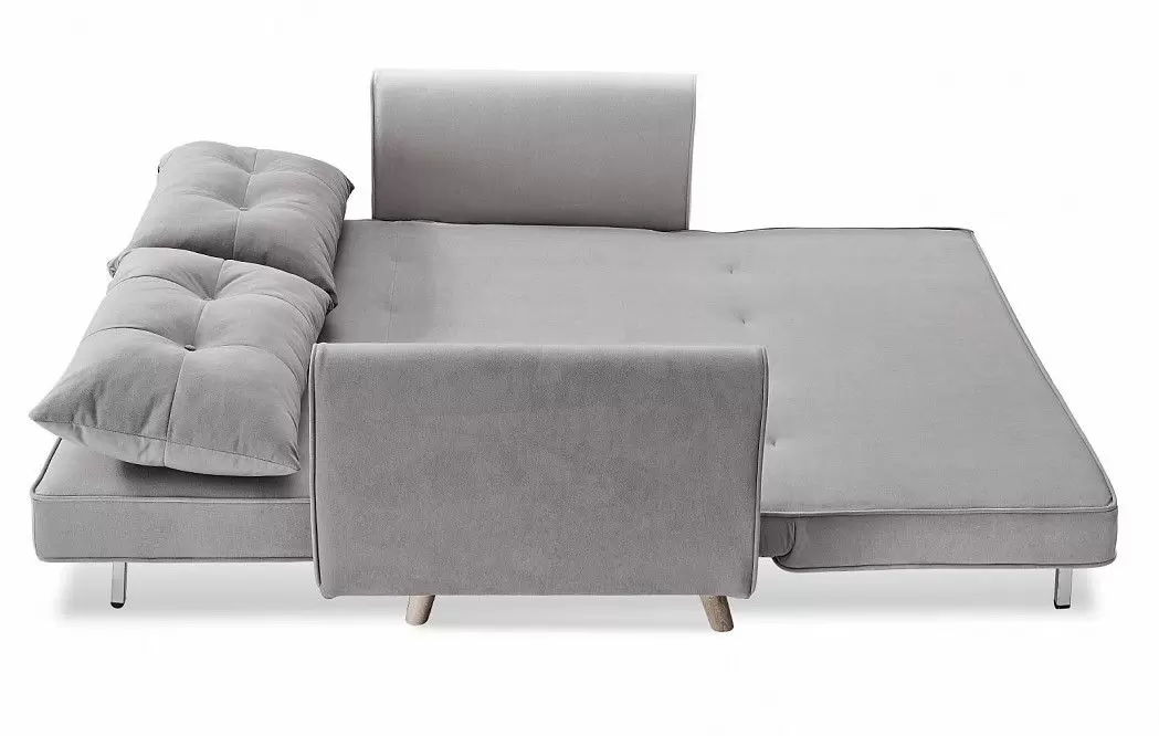 Диван-кровать Beatrix, серый велюр - фото 8