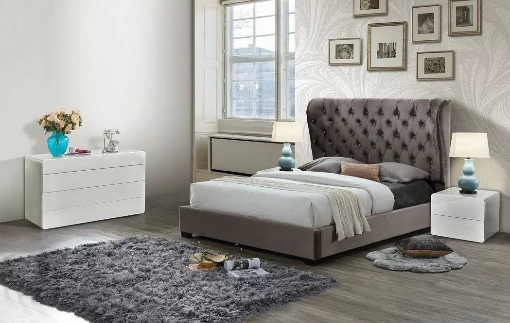 Кровать Fabiana 160х200, темно-коричневый