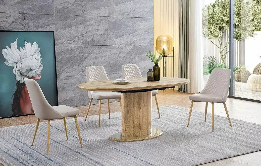 Стол раскладной Irma 140-180, натуральный - фото 16