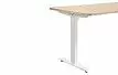 Стол Vancouver (140) беленый дуб, регулируемая высота, электропривод