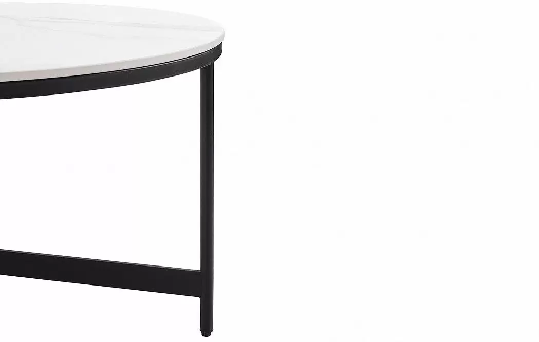 Набор из 2-х столов журнальных Fabio, белая керамика - фото 11