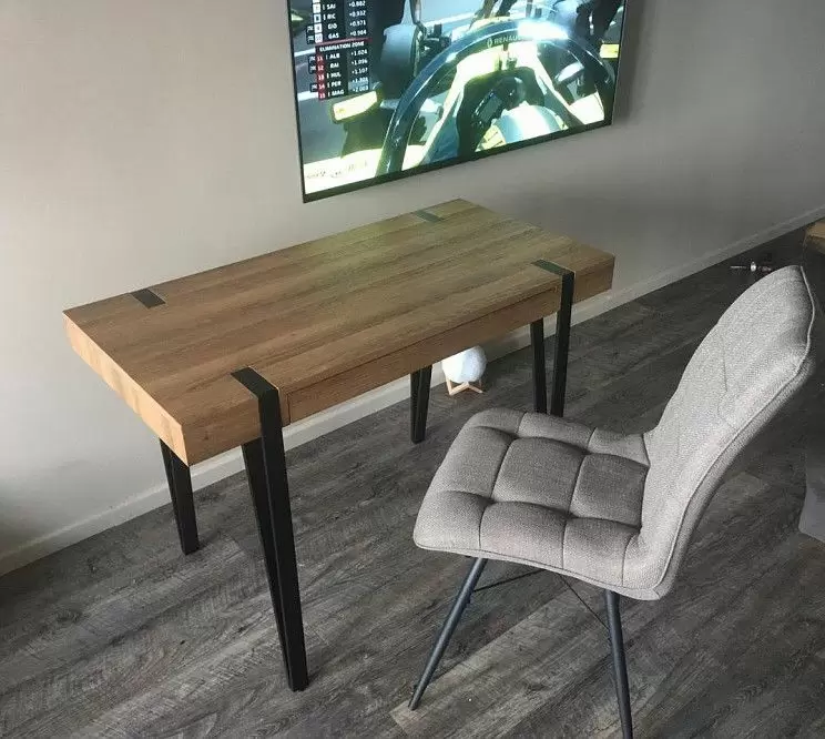 Стол письменный Project, орех/черный - фото 29