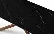 Стол раскладной Ravenna 140-180, черная керамика/орех