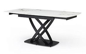 Стол раскладной Lorenzo 120-180, белая керамика Стол раскладной Lorenzo 120-180, белая керамика