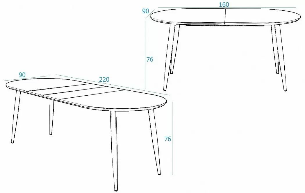 Стол раскладной Morris, белый - фото 6