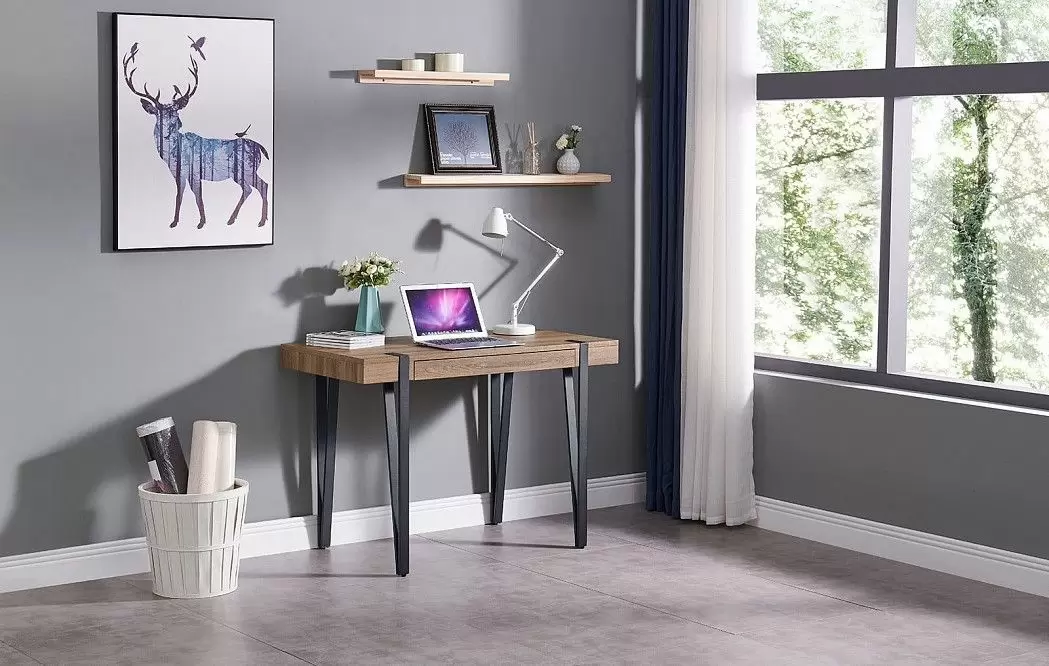 Стол письменный Project, орех/черный - фото 7