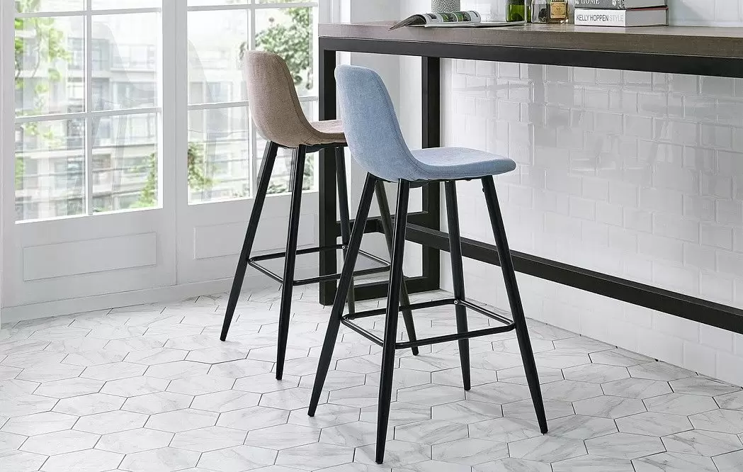 Стул барный Jackson Bar, голубой/черный - фото 9