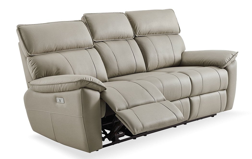 Диван-реклайнер Allison 3-х местный, песочный - фото 6