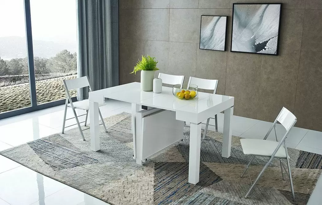 Стол раскладной Claus, белый - фото 4