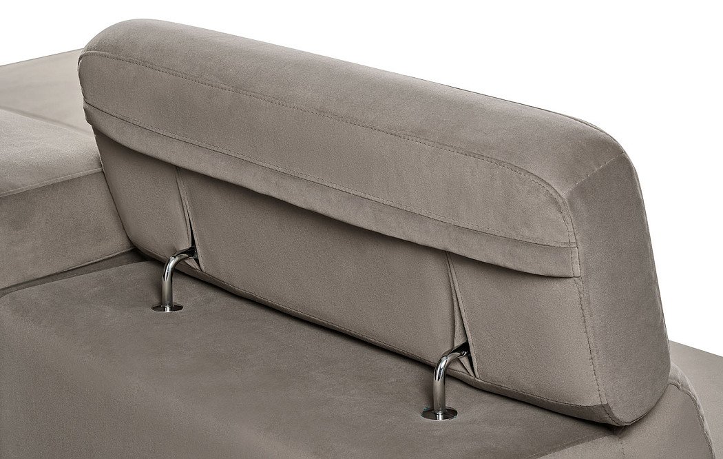 Диван-реклайнер Adeline угловой (правый), серо-коричневый - фото 9