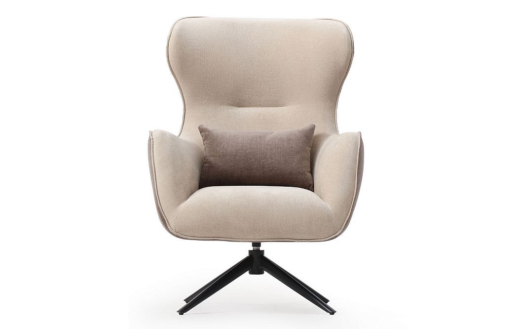 Кресло Lucille, бежевый/серо-коричневый - фото 6