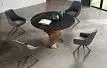 Стол Niagara + 4 графитовых стула Emma