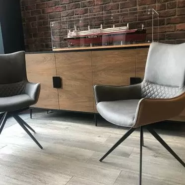 Кресло Jess, графит/коричневый